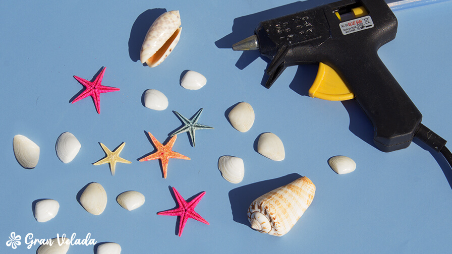 marco de fotos con conchas 2