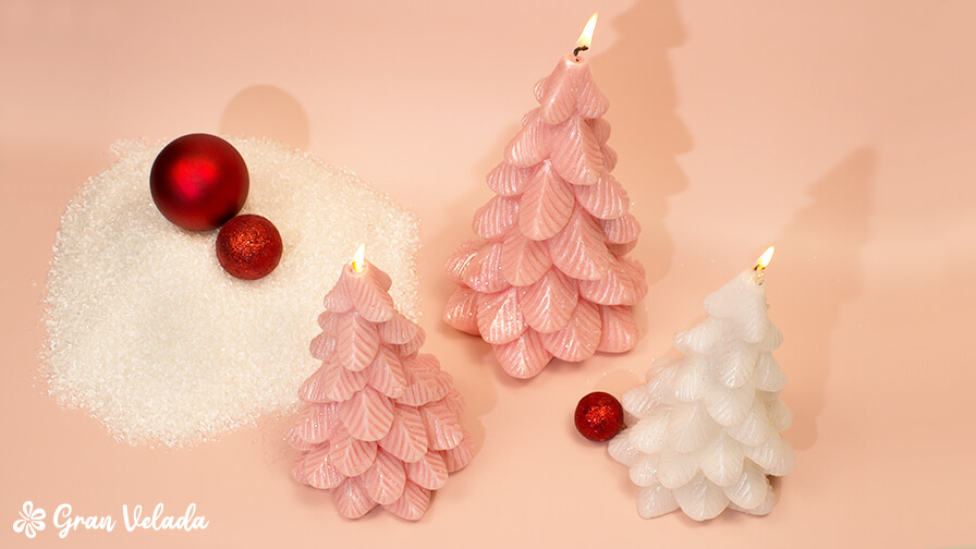 velas casera arbol de navidad 3
